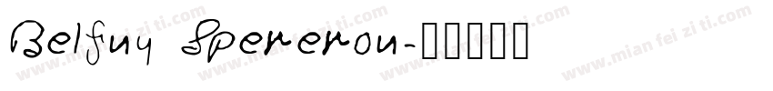 Belfny Spereron字体转换